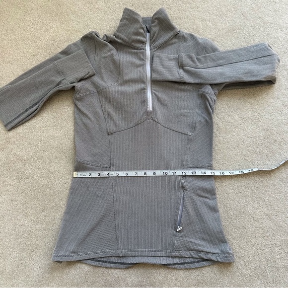 Lululemon Gray Quarter Zip Athletic Pullover Jacket - Picture 6 of 13